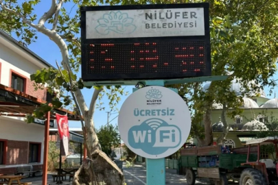 Nilüfer'de ücretsiz internet noktası 40'a ulaştı