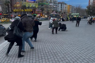 Fırtınada uçmamak için yerlere böyle yattılar