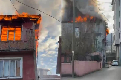 Elektrikli sobadan çıkan yangın evi yaktı