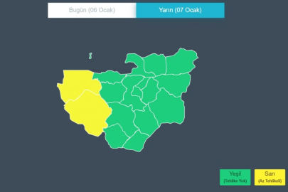 Meteoroloji’den Bursa’nın batısına sarı kodlu fırtına uyarısı