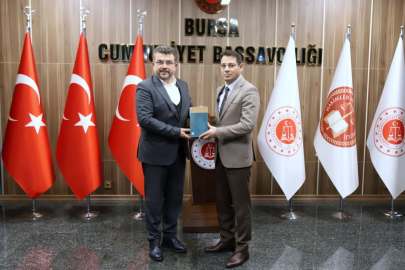 Memur-Sen Bursa İl Yönetiminden, Başsavcı Mustafa Çelenk’e ziyaret