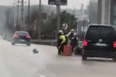 Bursa'da tartıştığı kuryeyi dövdü: O anlar kameraya yansıdı