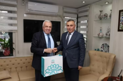 Başkan Şadi Özdemir'den İl Milli Eğitim Müdürü Gürhan Çokgezer'e ziyaret