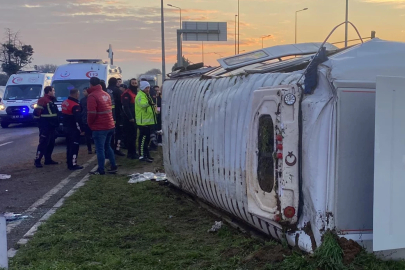 Aydın'da işçi servisi devrildi: 16 yaralı