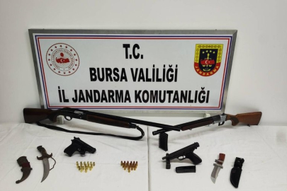 Bursa'da silah operasyonu: 2 gözaltı