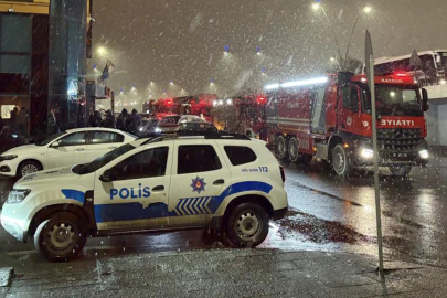 8 katlı otelde yangın paniği!