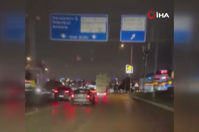 Bursa'da tehlikeli taşımacılık kamerada