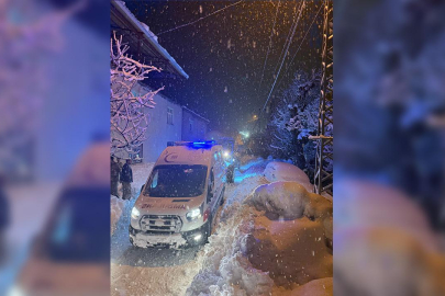 112 ekiplerinden zorlu kış şartlarında sağlık seferberliği