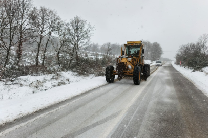 Bursa Gemlik’te karla mücadele