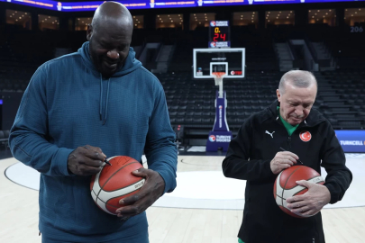 Cumhurbaşkanı Erdoğan, Shaquille O'Neal ile buluştu