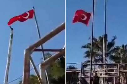 Bayrağımıza provokatif saldırıyla ilgili 14 gözaltı