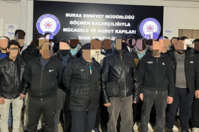 Bursa'da 46 kaçak göçmen yakalandı
