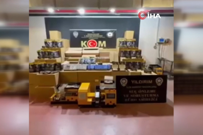 Bursa’da kaçak tütün operasyonu: 460 kilo tütün yakalandı