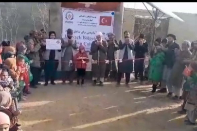 Bursalı hayırsever hanımlar Afganistan'da su kuyusu açtı