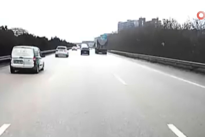 Bursa'da otoyolda facianın eşiğinden dönüldü