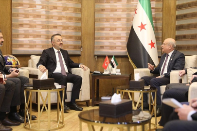 Şam Büyükelçisi Yılmaz, Suriye Ulaştırma Bakanı Bedir ile görüştü