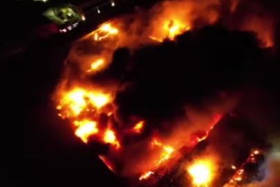 Bursa'da kimyasal kaplama fabrikasında yangın