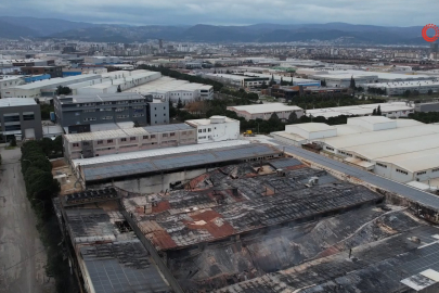 Bursa'daki yangının hasarı sabah görüntülendi!