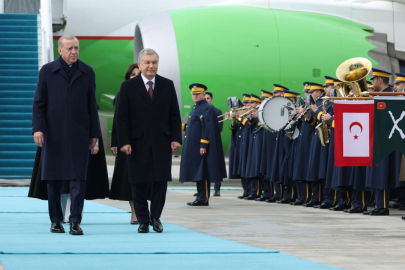 Özbekistan Cumhurbaşkanı Mirziyoyev Ankara'da
