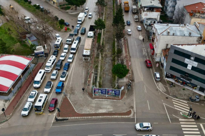 Bursa Gemlik'te hastane ışıklarında trafiği rahatlatan düzenleme