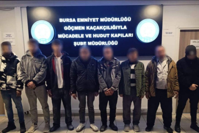 Bursa'da kaçak yabancı işçi operasyonu: 8 kişi yakalandı, 1 şüpheli gözaltında