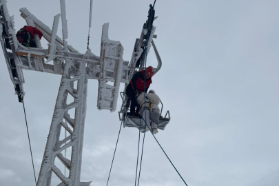 Uludağ'da 40 tatilci mahsur kaldı