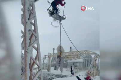 Uludağ'da telesiyej arızası: 40 tatilci mahsur kaldı