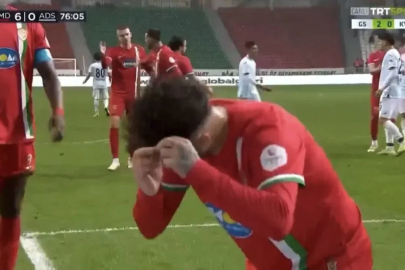 Amedsporlu futbolcu attığı golden sonra saç örme hareketi yaptı