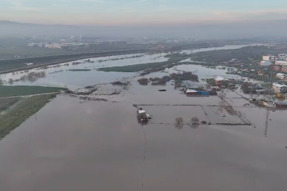 Bursa'da binlerce hektar ekili alan sular altında kaldı