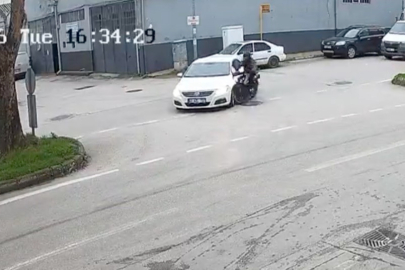 Bursa'da motosiklet sürücüsü ölümden döndü