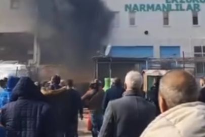 Bursa'da yangını vatandaşlar film izler gibi izledi