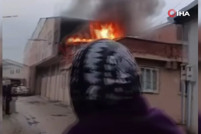 Bursa'da yangın paniği: Çatı alev aldı