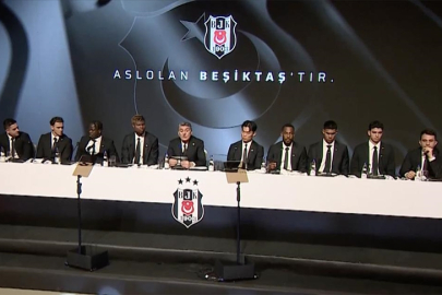Beşiktaş, yeni transferleri için imza töreni düzenledi