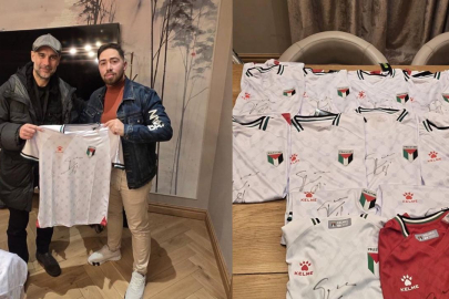 Guardiola, Gazze'deki ampute futbol takımına destek için Filistin milli takımı formalarını imzaladı