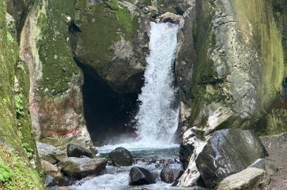 Yazın kurumak üzereydi... Bursa'daki şelale yeniden canlandı