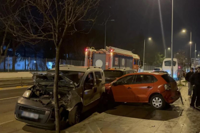 Tekirdağ'da 4 araç birbirine girdi