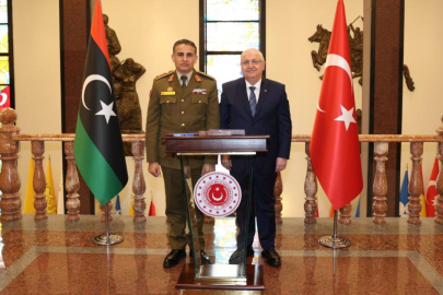 Bakan Güler, Libya Genelkurmay Başkan Vekili en-Nemruş'u kabul etti