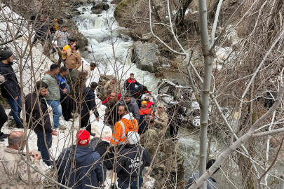 Hafif ticari araç dereye düştü: 3 ölü, 5 yaralı