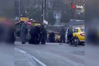 Bursa'da trafikte tekme tokat yol verme kavgası
