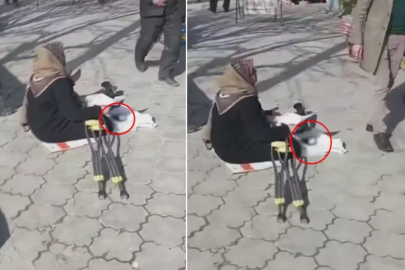 Görülmemiş görüntü: POS cihazıyla dilencilik! 