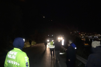 Bursa’da heyelan: Mudanya-Kurşunlu yolu trafiğe kapandı