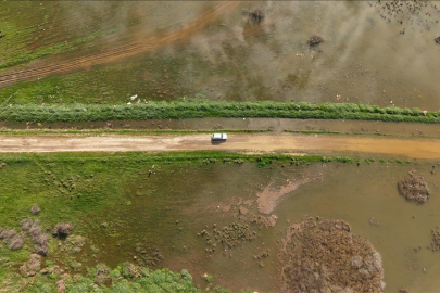 Karacabey Ovası'nda yaklaşık 20 bin dekarlık alan su altında kaldı