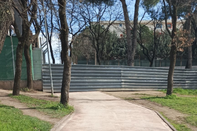 Bursa Emek’te parktaki inşaata tepki