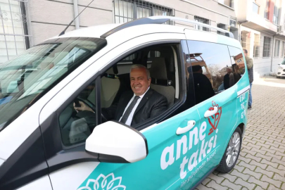 Bursa Nilüfer'de “Anne Taksi” dönemi başladı! Başkan Özdemir direksiyona geçti