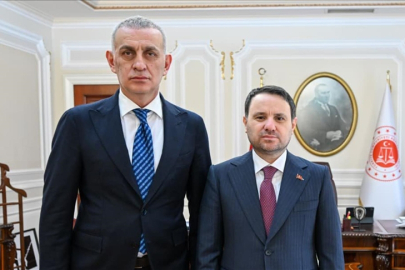 TFF Başkanı Hacıosmanoğlu, Adalet Bakanı Gürlek'i ziyaret etti