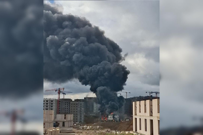 Tuzla'da işçi konteynerinde yangın