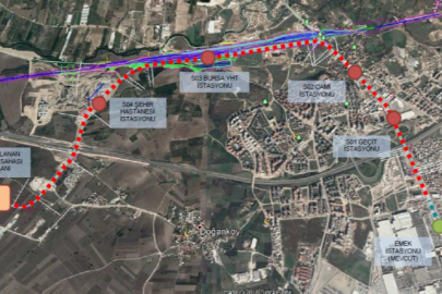 Bursa Emek-Şehir hastanesi raylı sistemine 3 yeni istasyon geliyor