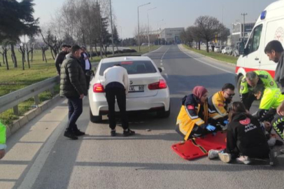 Bursa'da otomobilin çarptığı yaya ağır yaralandı