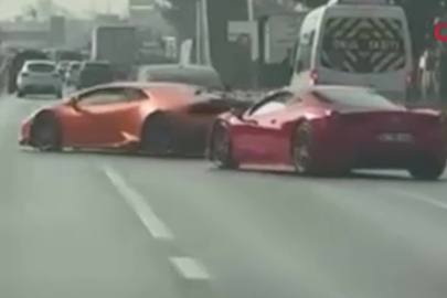 Bursa’da Lamborghini ve Ferrari sürücülerine 100 bin TL ceza