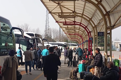 Bursa Şehirlerarası Otobüs Terminali'nde bayram yoğunluğu başladı